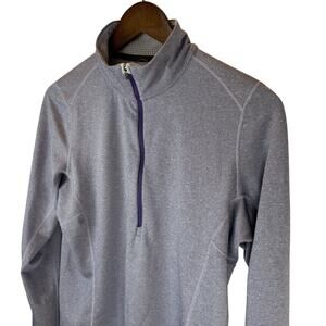 Patagonia Capilene Midweight 1/4 Zip Baselayer Purple Polartec Top Women’s M EUC